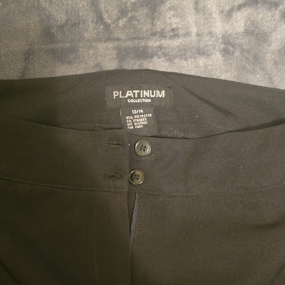 Black Straight Leg Women's Pants - Picture 2 of 4